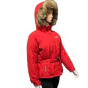 THE North Face Red Greenland 550 Waist Strap Parka Size S|P